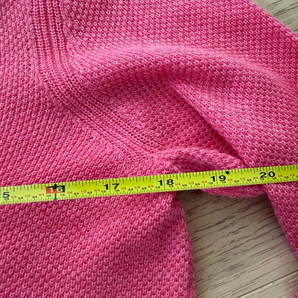 NWT GAP Beachy Knit Pink V-Neck Sweater - Picture 5 of 6